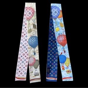 Twill Scarves / Multifunction skinny scarf for handbag